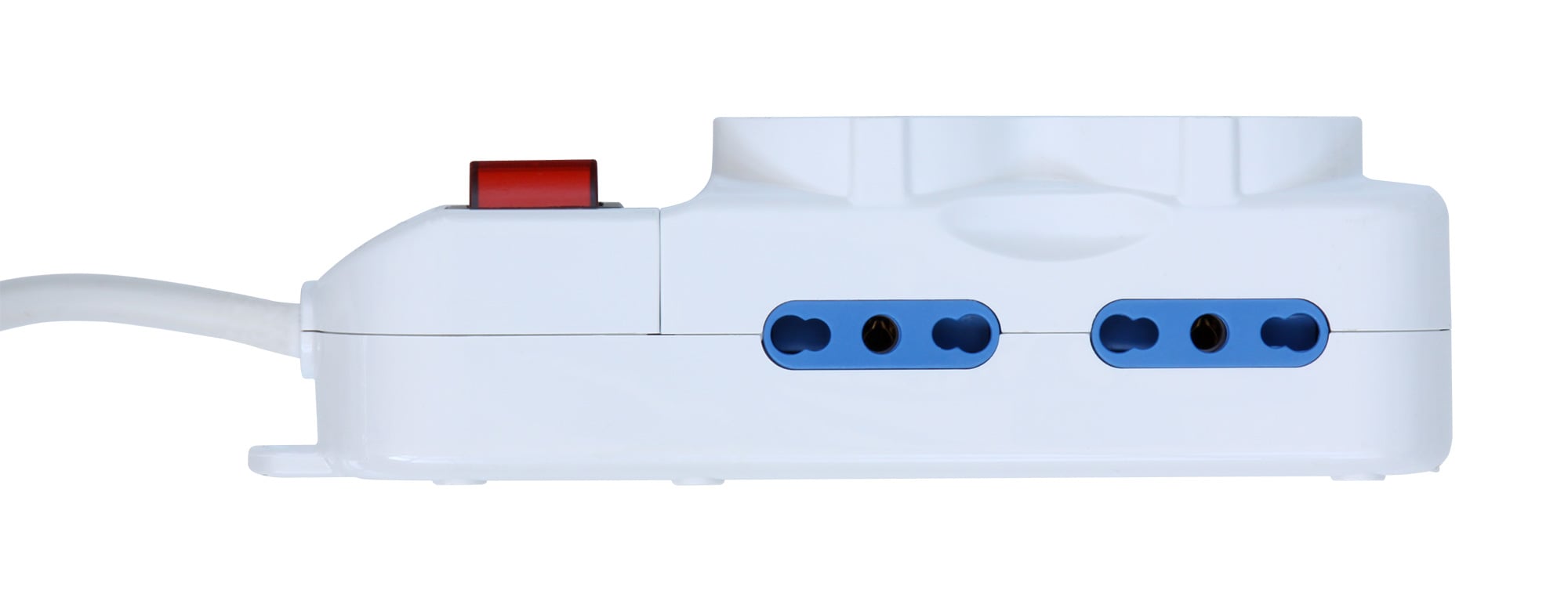 Multipresa 4 Posti Italiana Bipasso / 2 Schuko con Interruttore - Techly IUPS-PCP-4I2S-INT
