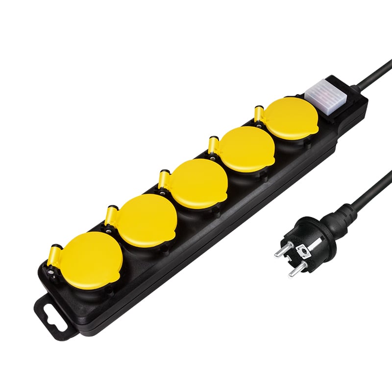 Multipresa 5 Posti Schuko per Esterno - Logilink IUPS-PCP-55WP
