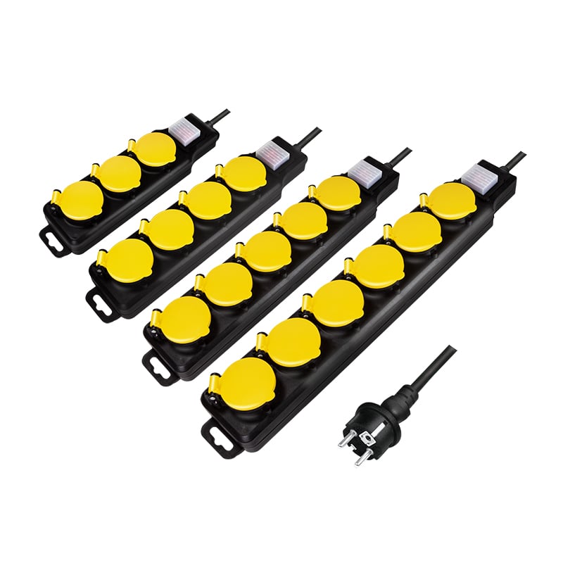 Multipresa 5 Posti Schuko per Esterno - Logilink IUPS-PCP-55WP