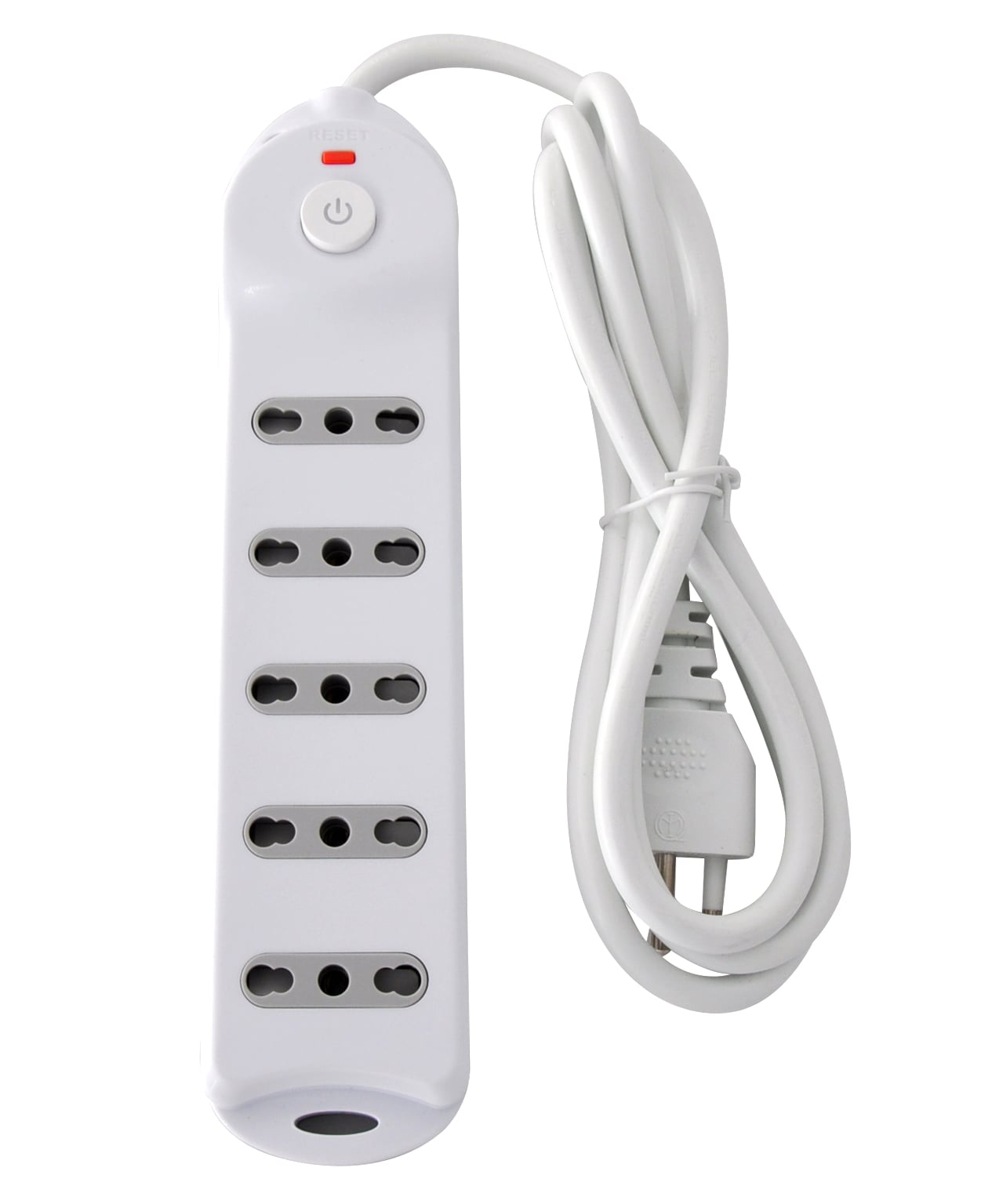 Presa Multipla a 5 Posti Italiana Bipasso Spina 10A - Techly IUPS-PCP-5BI10A