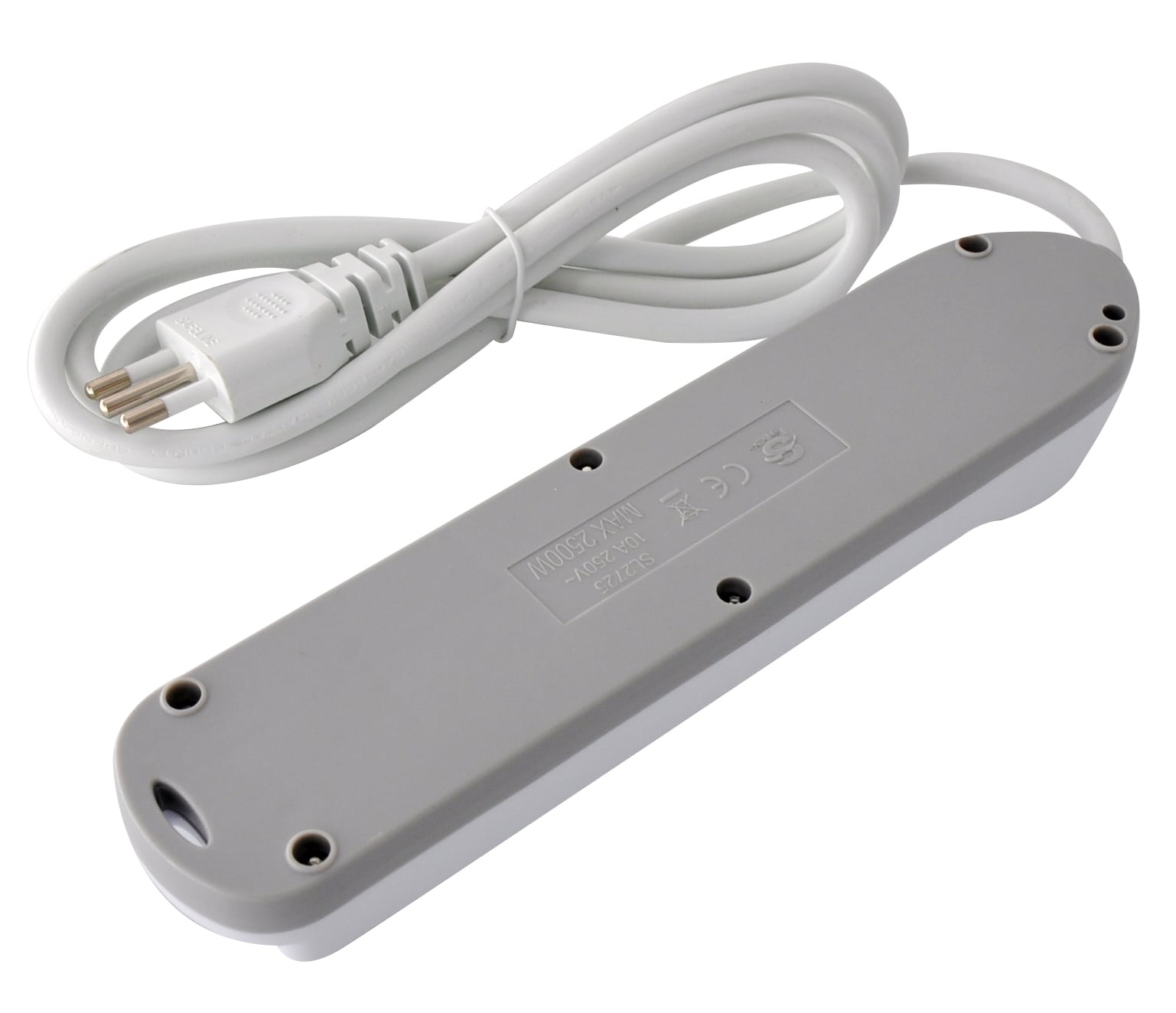 Presa Multipla a 5 Posti Italiana Bipasso Spina 10A - Techly IUPS-PCP-5BI10A