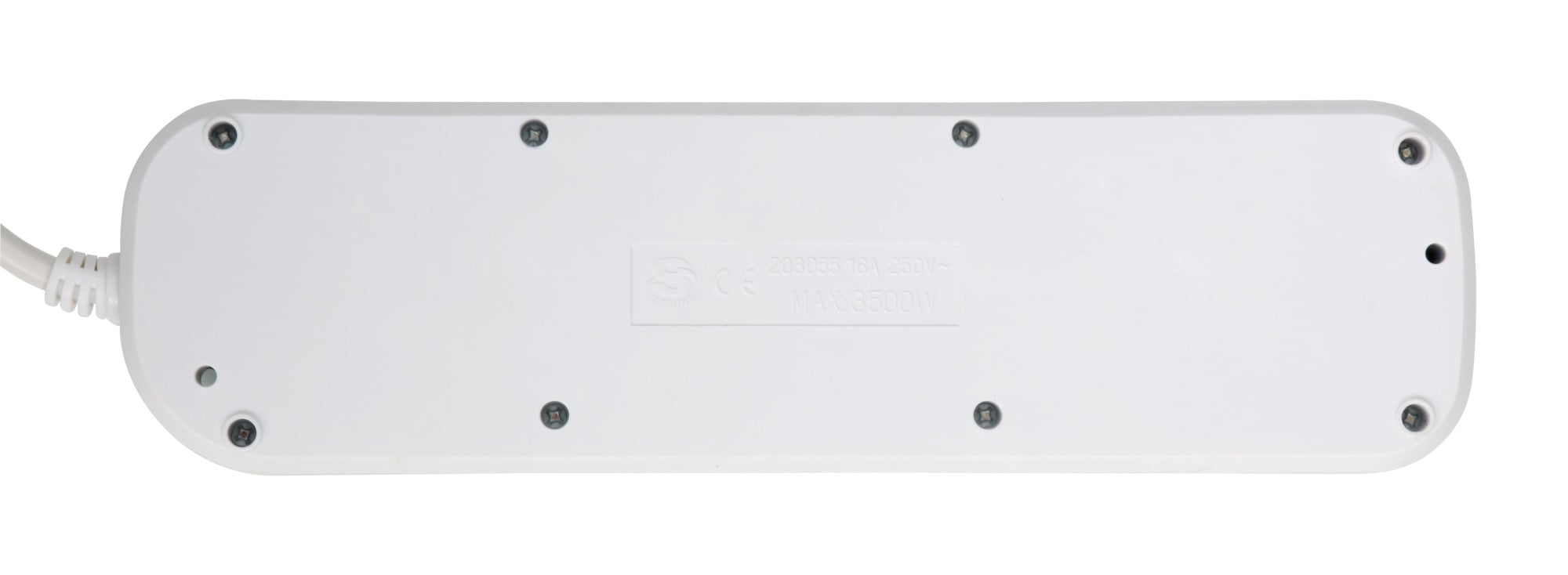Multipresa 5 Posti Bipasso con Interruttori indipendenti e protezione da sovraccarico - Techly IUPS-PCP-5I-OP