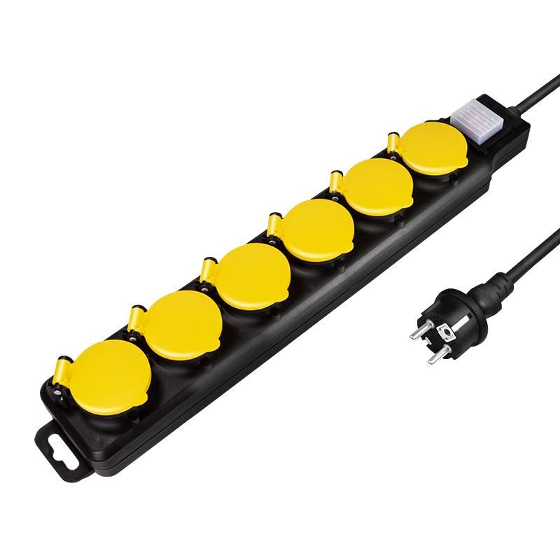 Multipresa 6 Posti Schuko per Esterno IP44 1.5m - Logilink IUPS-PCP-66WP