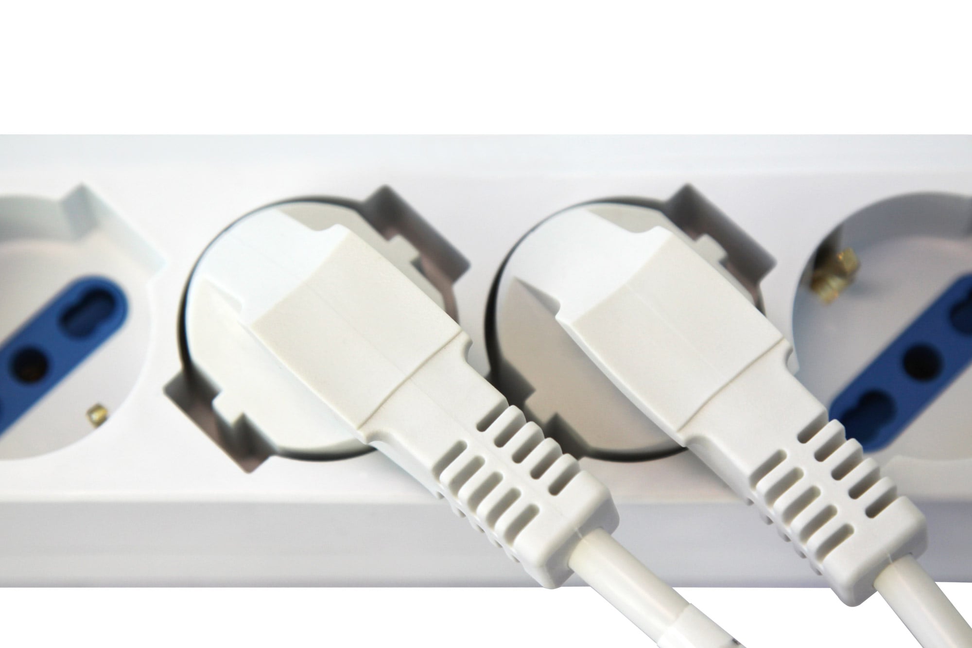 Multipresa 5 Posti Italiana Bipasso con 2 Prese USB - Techly IUPS-PCP-LC2U