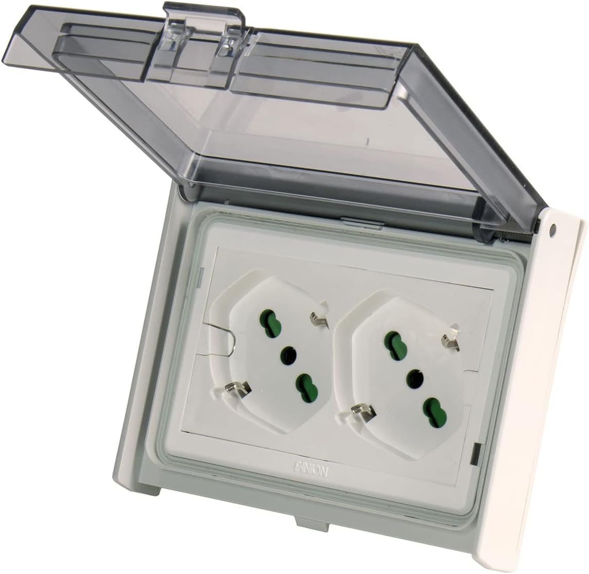 Universal IP 55 Multi-stake from Incasso with Double Handle Italian Schuko Precablata - FME IUPS-PCP-OPE 55 IN
