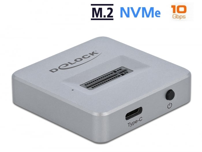Docking Station per SSD M.2 NVMe PCIe con USB Type-C Femmina - Delock IUSB DOCK 3C-NVMED