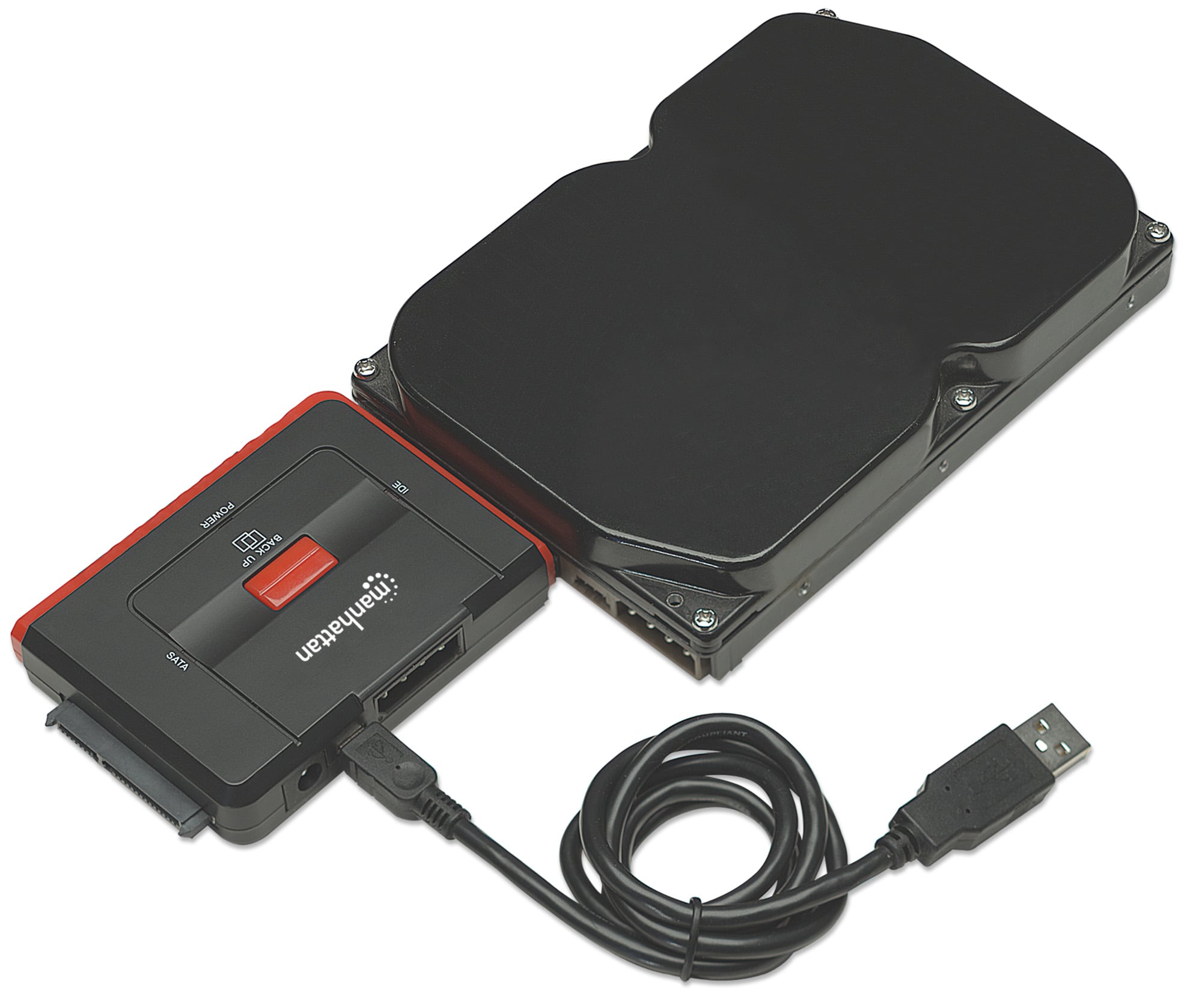 Adattatore Convertitore USB 2.0 Hi-Speed a SATA/IDE - Manhattan IUSB-ADAPT