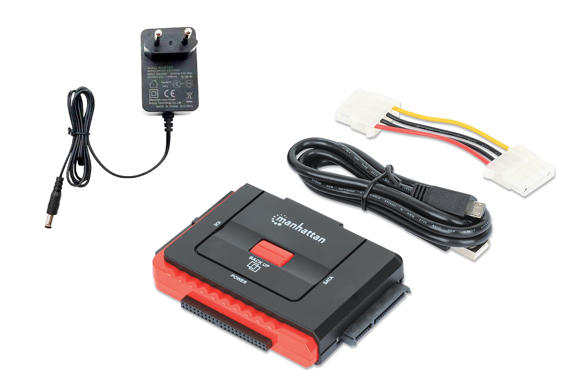 Adattatore Convertitore USB 2.0 Hi-Speed a SATA/IDE - Manhattan IUSB-ADAPT