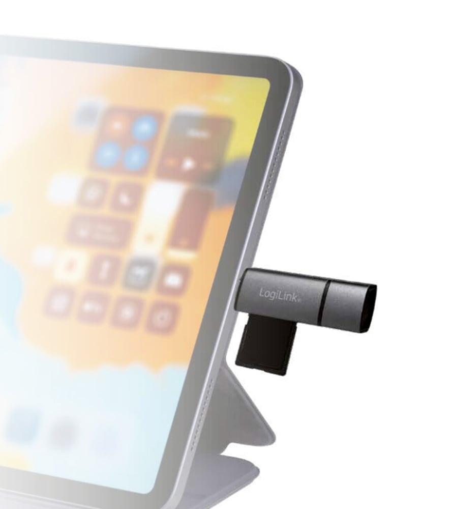 Lettore USB 3.2 Gen 1 di SD e MicroSD con Connessioni USB-C™ e USB A OTG - Logilink IUSB-CARD-043