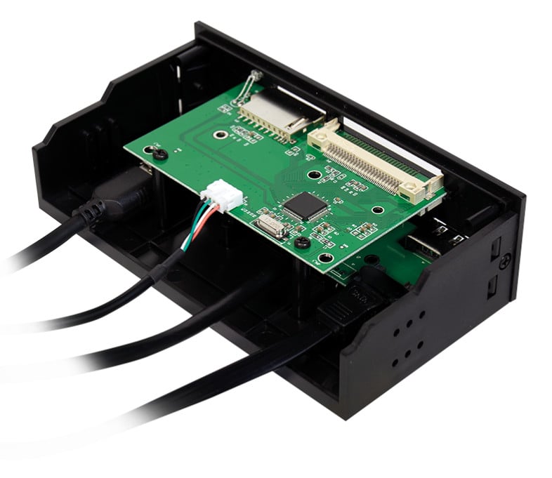 Pannello Frontale 5,25'' Multifunzione con Lettore di Memorie 6 vie - Logilink IUSB-CARD-341