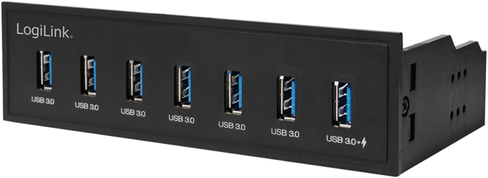 Hub USB Interno 5,25'' 7 porte USB 3.2 Gen1 con Ricarica Veloce - Logilink IUSB-CARD-342