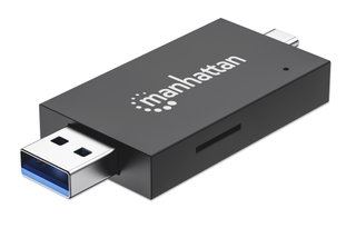 USB 3.0 Combo USB-C/USB-A Multi-Schede - Manhattan IUSB-CARD- 735