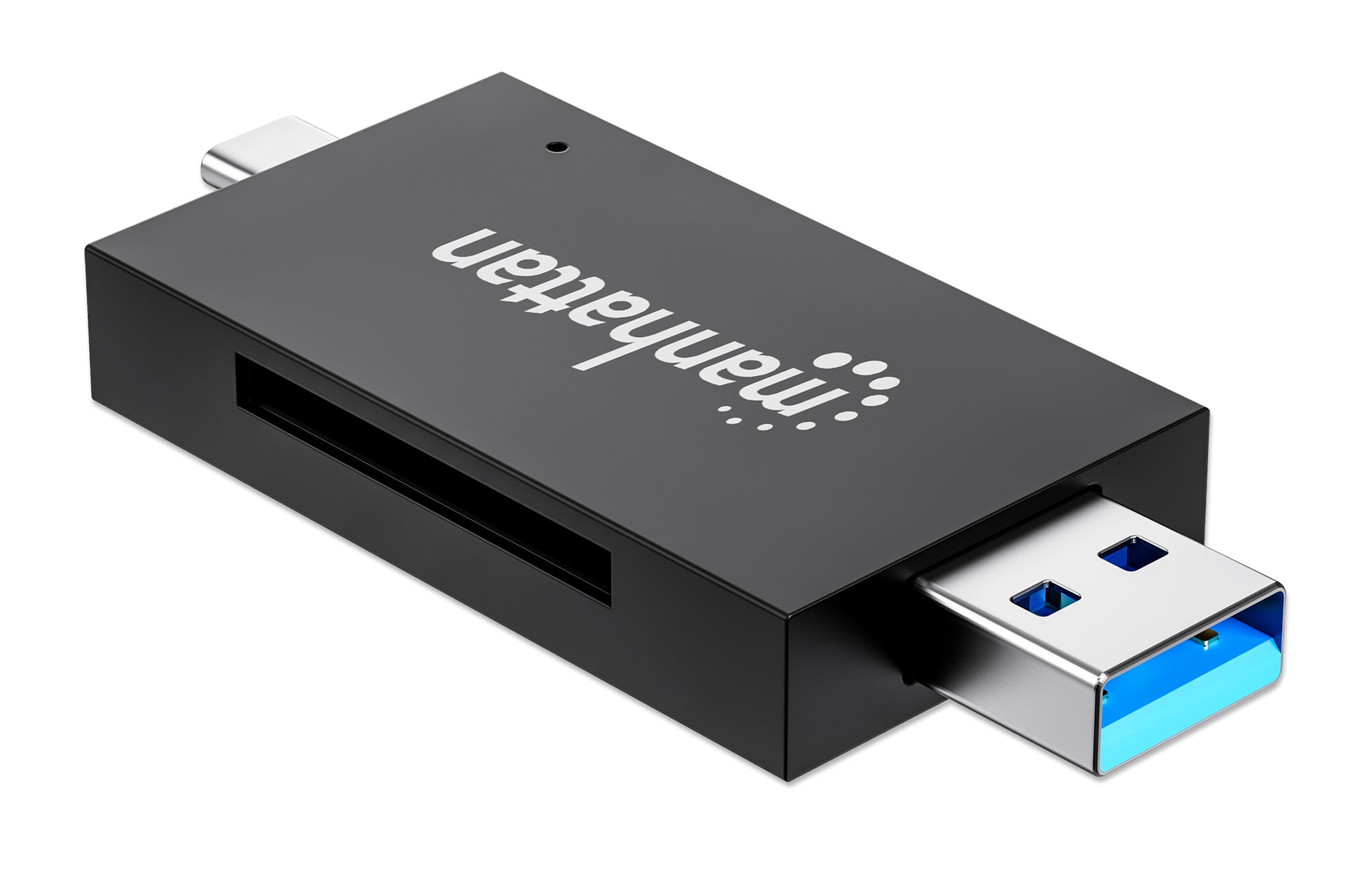 Lettore/Scrittore USB 3.0 Combo USB-C™/USB-A Multi-Schede - Manhattan IUSB-CARD-735