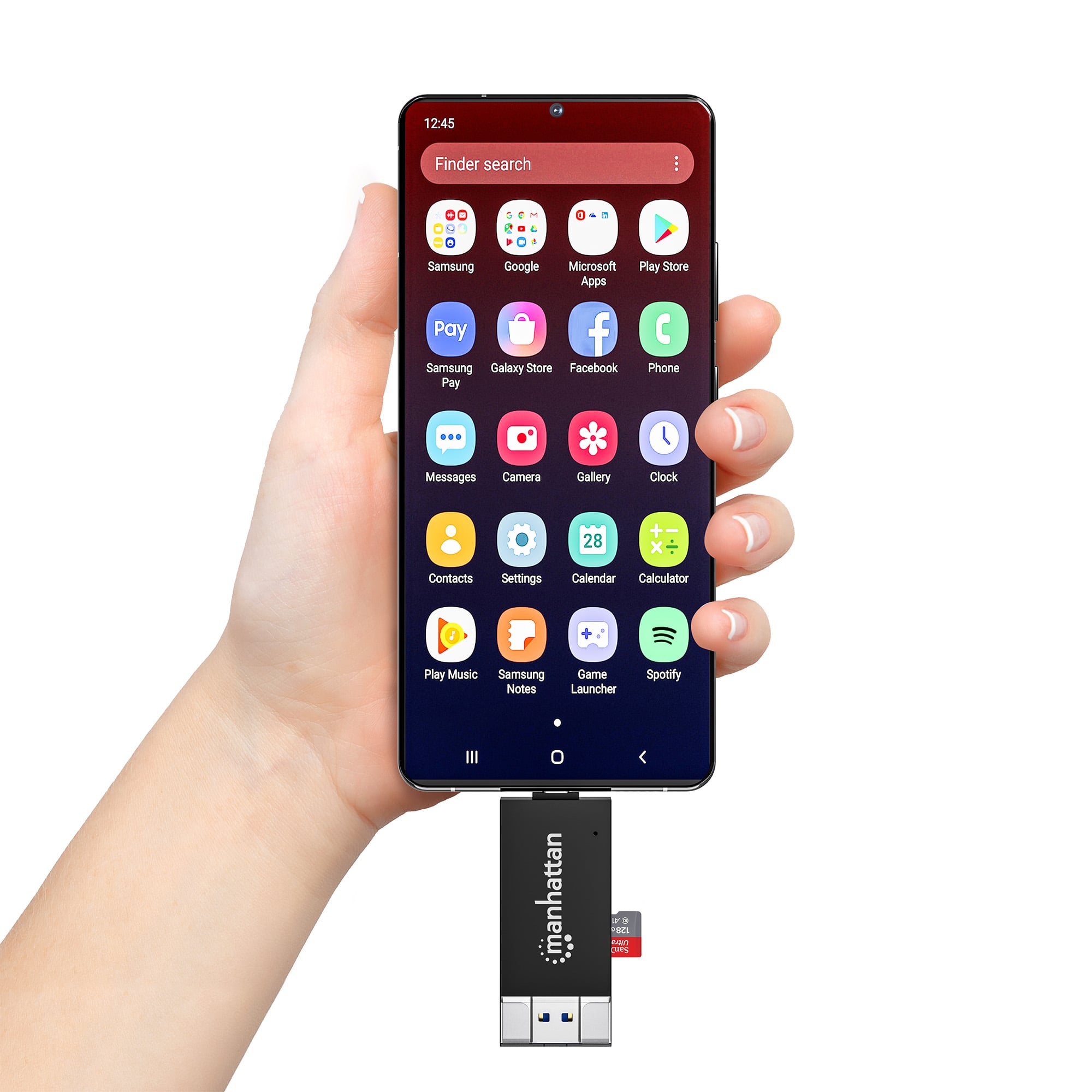 Lettore/Scrittore USB 3.0 Combo USB-C™/USB-A Multi-Schede - Manhattan IUSB-CARD-735