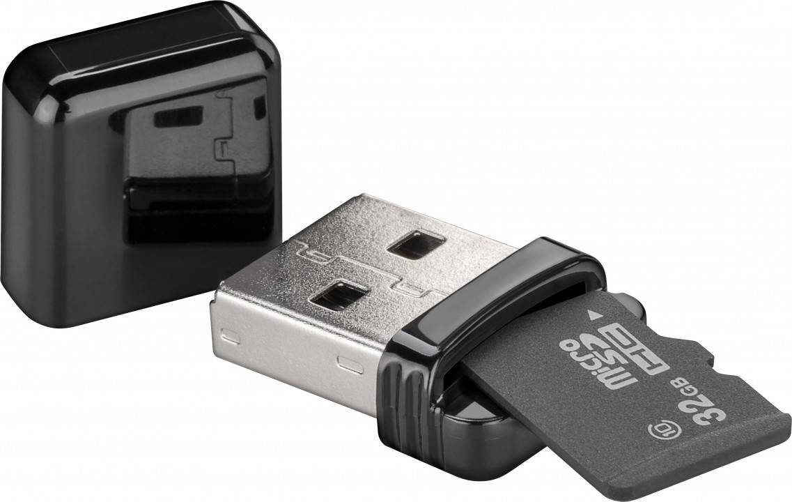 Lettore di MicroSD con connettore USB 2.0 - Goobay IUSB-CARD-USB2