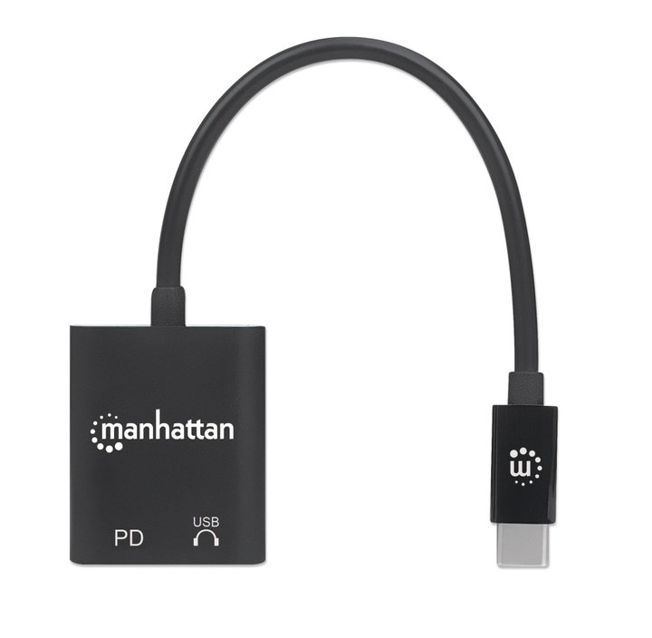 Adattatore Audio USB-C Maschio 2x USB-C Femmina - Manhattan IUSB-DAC-348