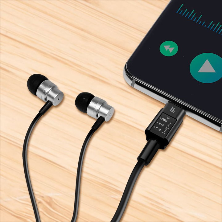 3.5 mm USB-C DAC audio adapter with equalizer - Logilink IUSB-DAC- 424