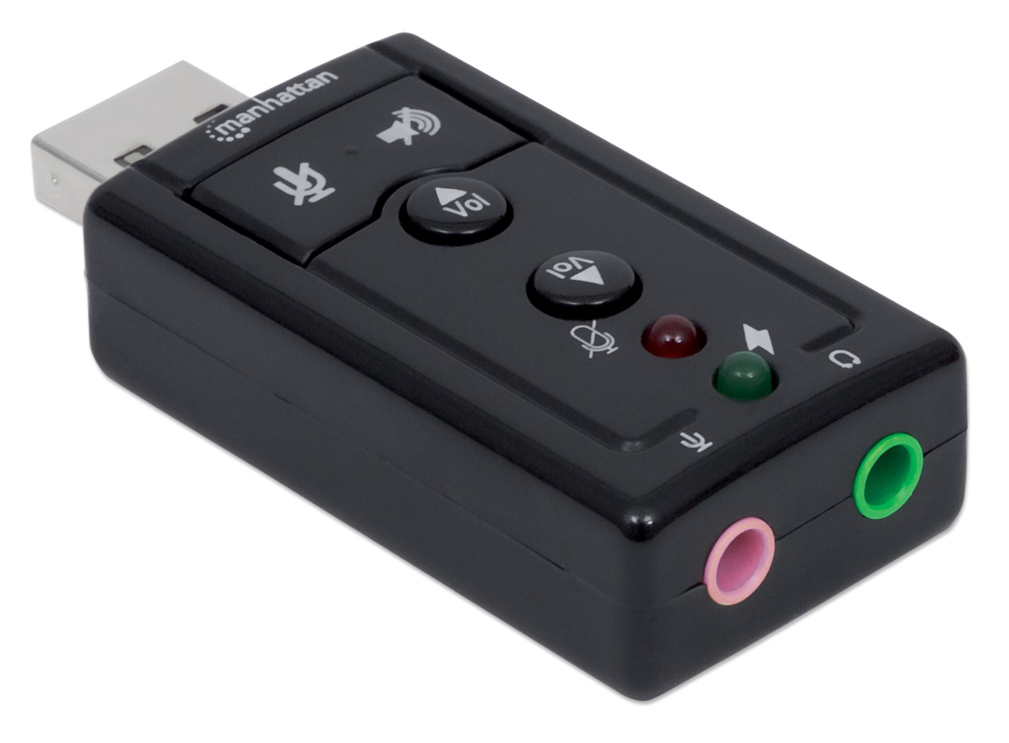 Scheda Audio Stereo USB 2.0 Virtual 7.1 Canali - Manhattan IUSB-DAC-871