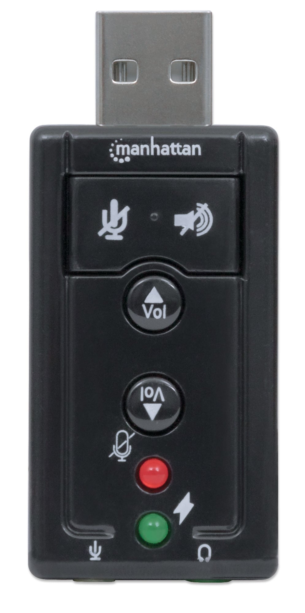 Scheda Audio Stereo USB 2.0 Virtual 7.1 Canali - Manhattan IUSB-DAC-871