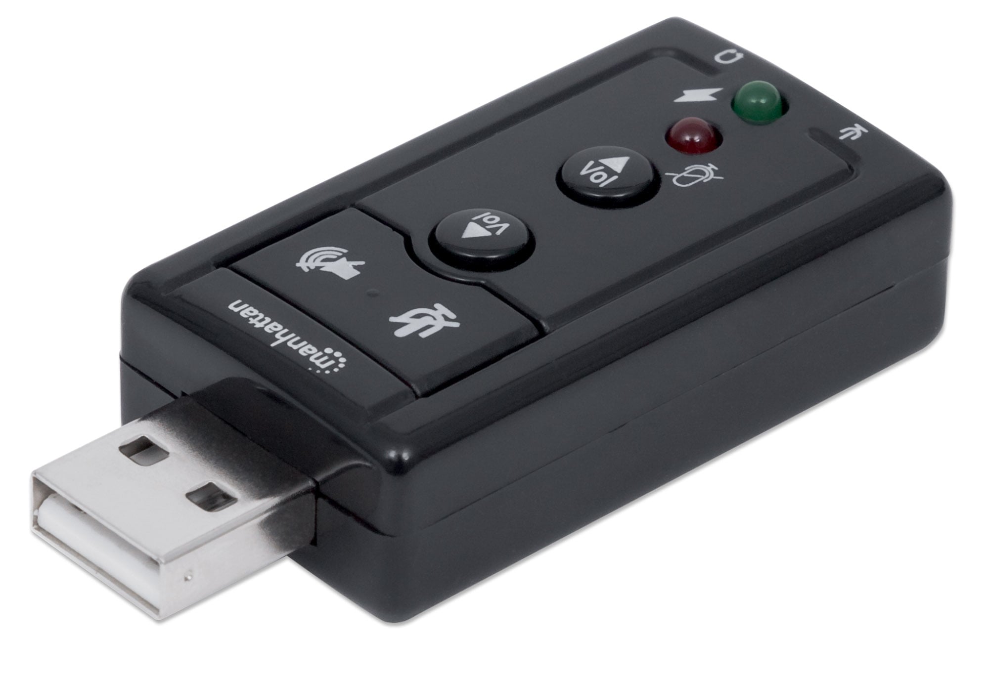 Scheda Audio Stereo USB 2.0 Virtual 7.1 Canali - Manhattan IUSB-DAC-871