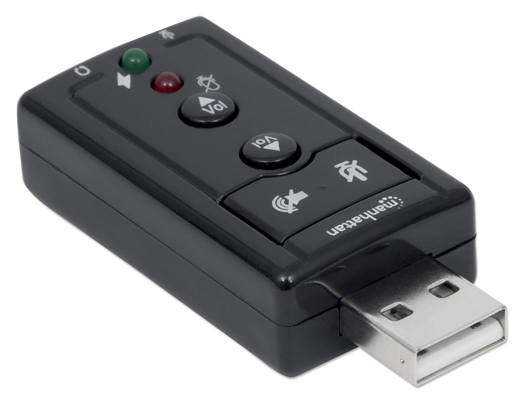 Scheda Audio Stereo USB 2.0 Virtual 7.1 Canali - Manhattan IUSB-DAC-871