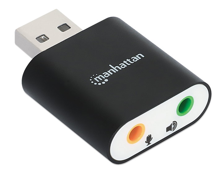 Hi-Speed Stereo 2.1 USB sound card - Manhattan IUSB-DAC- 879 E