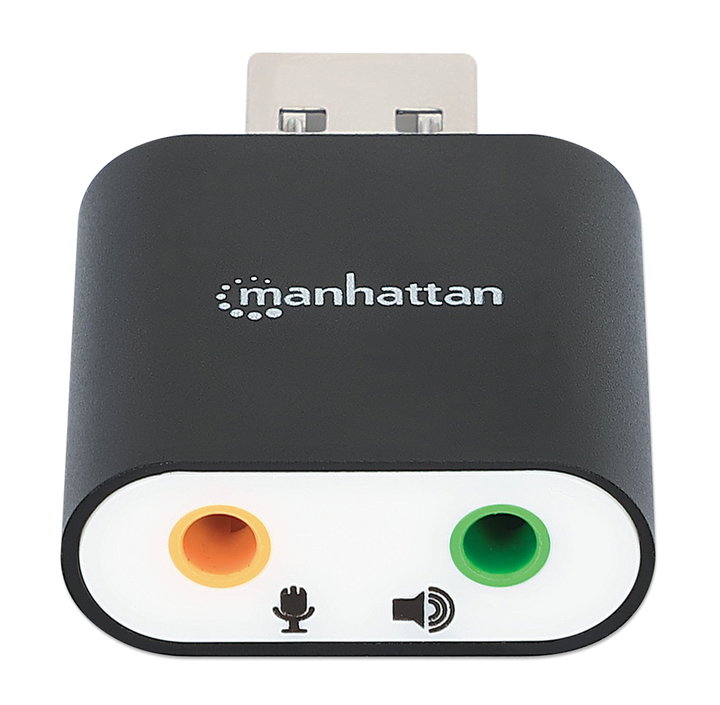 Hi-Speed Stereo 2.1 USB sound card - Manhattan IUSB-DAC- 879 E