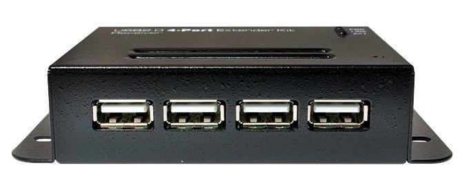 Extender USB su Cavo Cat5/5e/6 fino a 50m con Hub 4 Porte - Logilink IUSB-EXTEND-POE4U