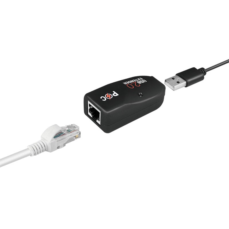 Extender USB Cat5E Cat6 fino a 50m, POC, Nero - Logilink IUSB-EXTEND-POEPL