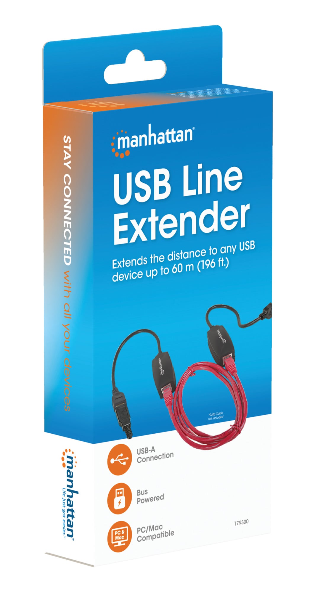 Extender USB su Cavo Cat5E 60m - Manhattan IUSB-EXTEND