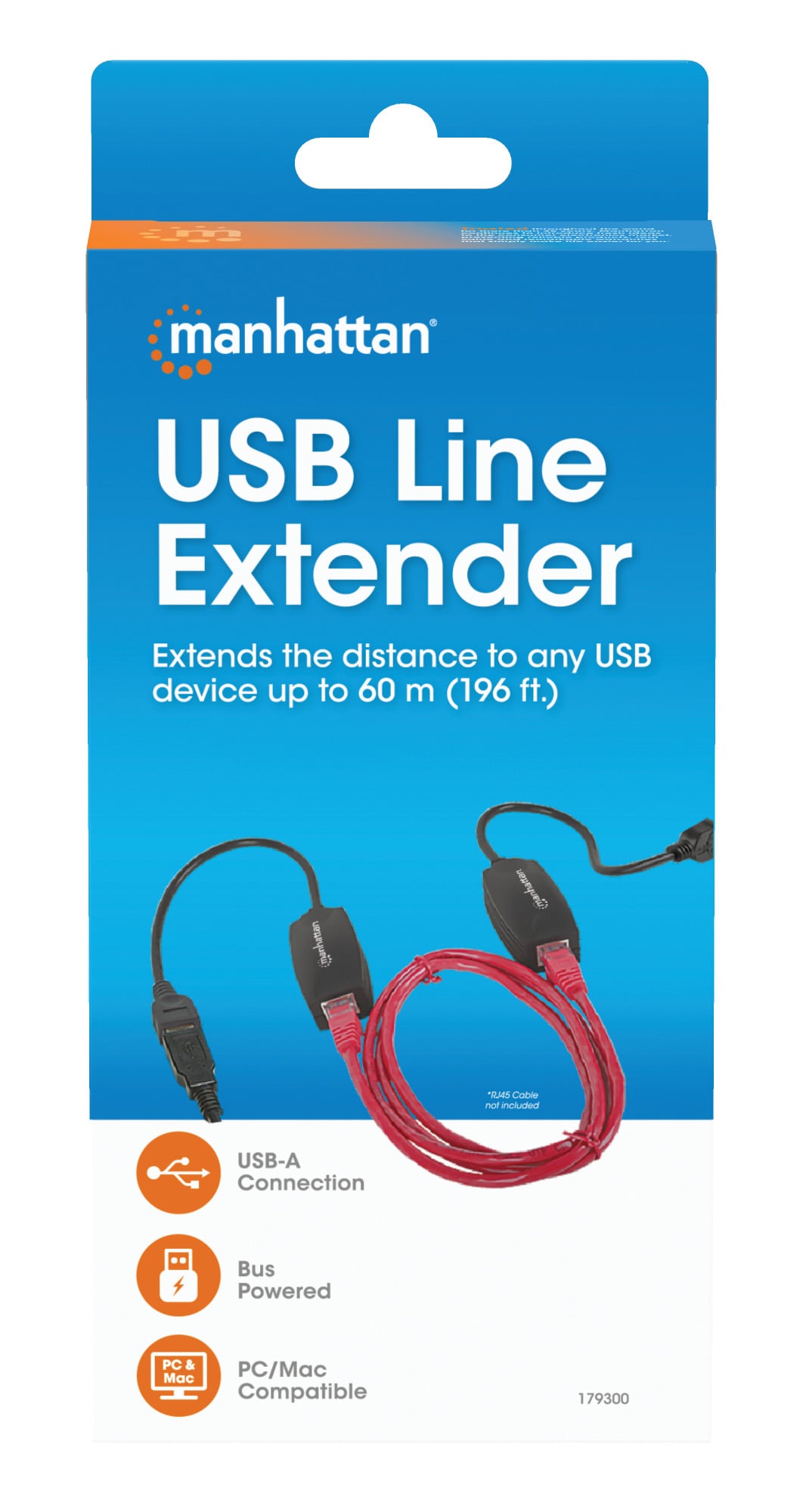 Extender USB su Cavo Cat5E 60m - Manhattan IUSB-EXTEND