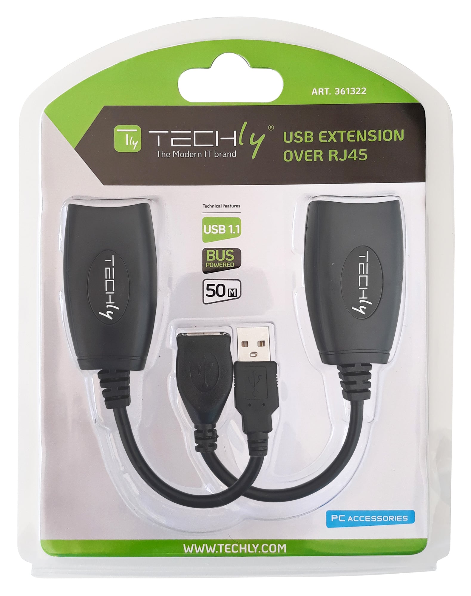 Extender USB su Cavo Cat5E/6 fino a 50m - Techly IUSB-EXTENDTY5