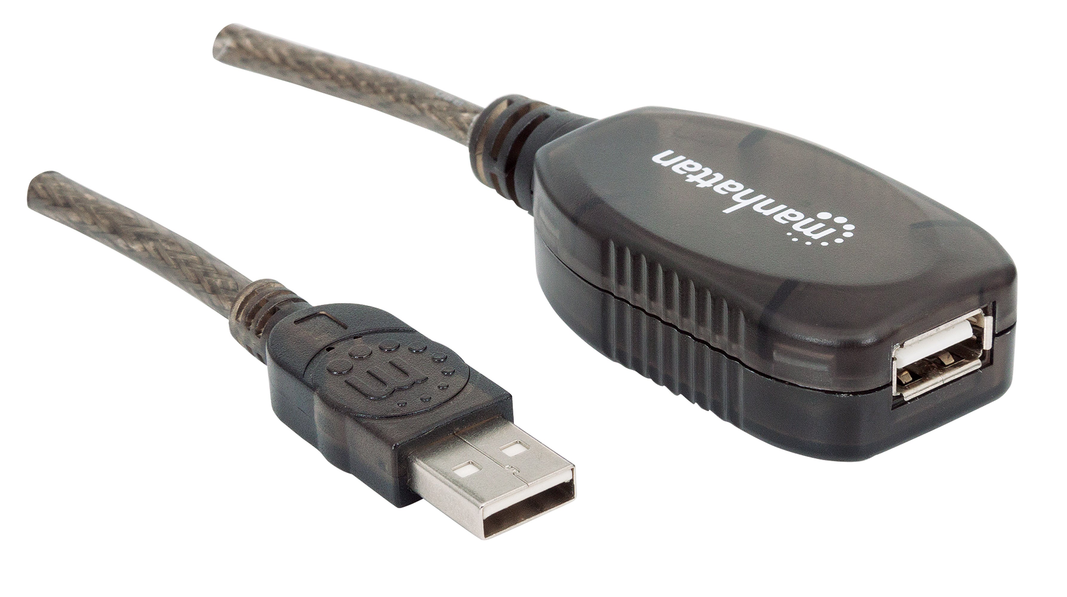Cavo Prolunga Attivo USB 2.0 Hi-Speed 10m - Manhattan IUSB-REP10
