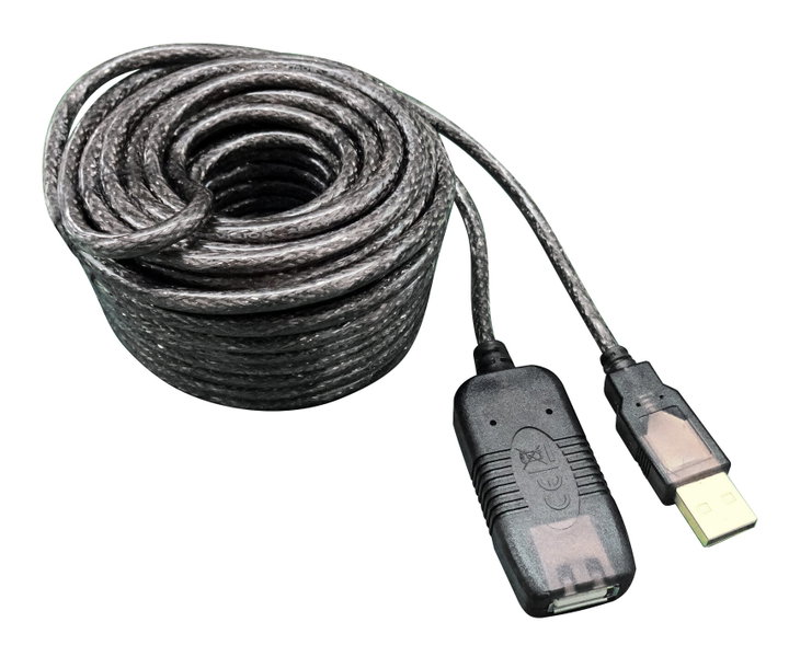 Active extension cable extender USB Hi-Speed 10 m black - Techly IUSB-REP 10 TY