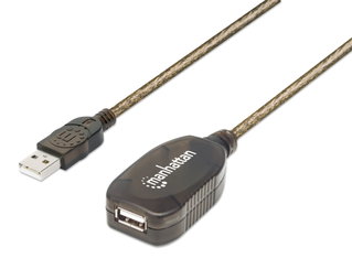 Cavo Prolunga Attivo USB 2.0 Hi-Speed 15m - Manhattan IUSB-REP15