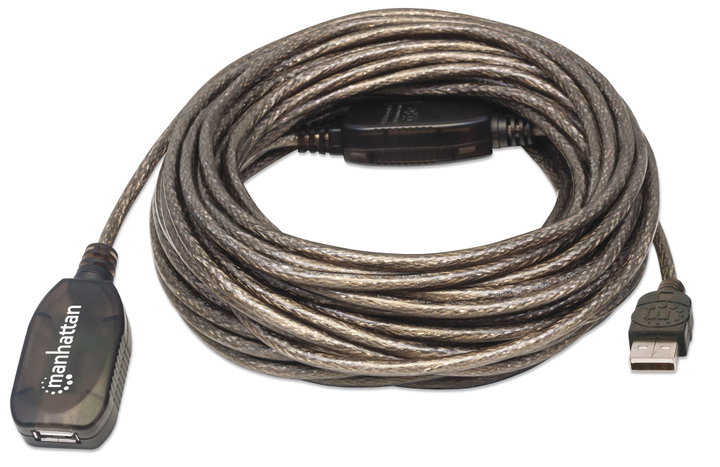 Cavo Prolunga Attivo USB 2.0 Hi-Speed 15m - Manhattan IUSB-REP15