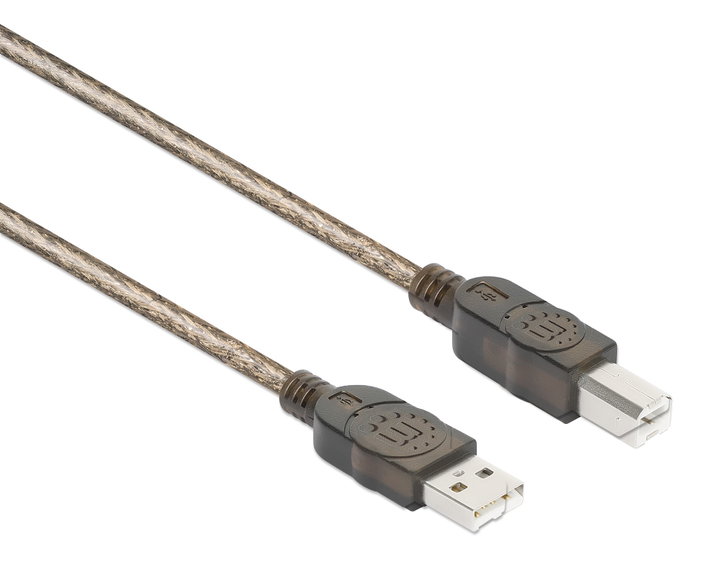 Cavo Prolunga Attivo USB 2.0 Hi-Speed A M / B M 15m Nero - Manhattan IUSB-REP15AB