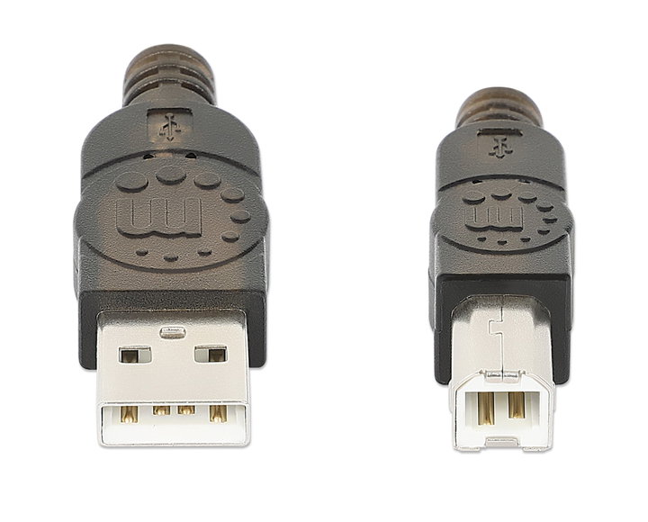 Cavo Prolunga Attivo USB 2.0 Hi-Speed A M / B M 15m Nero - Manhattan IUSB-REP15AB