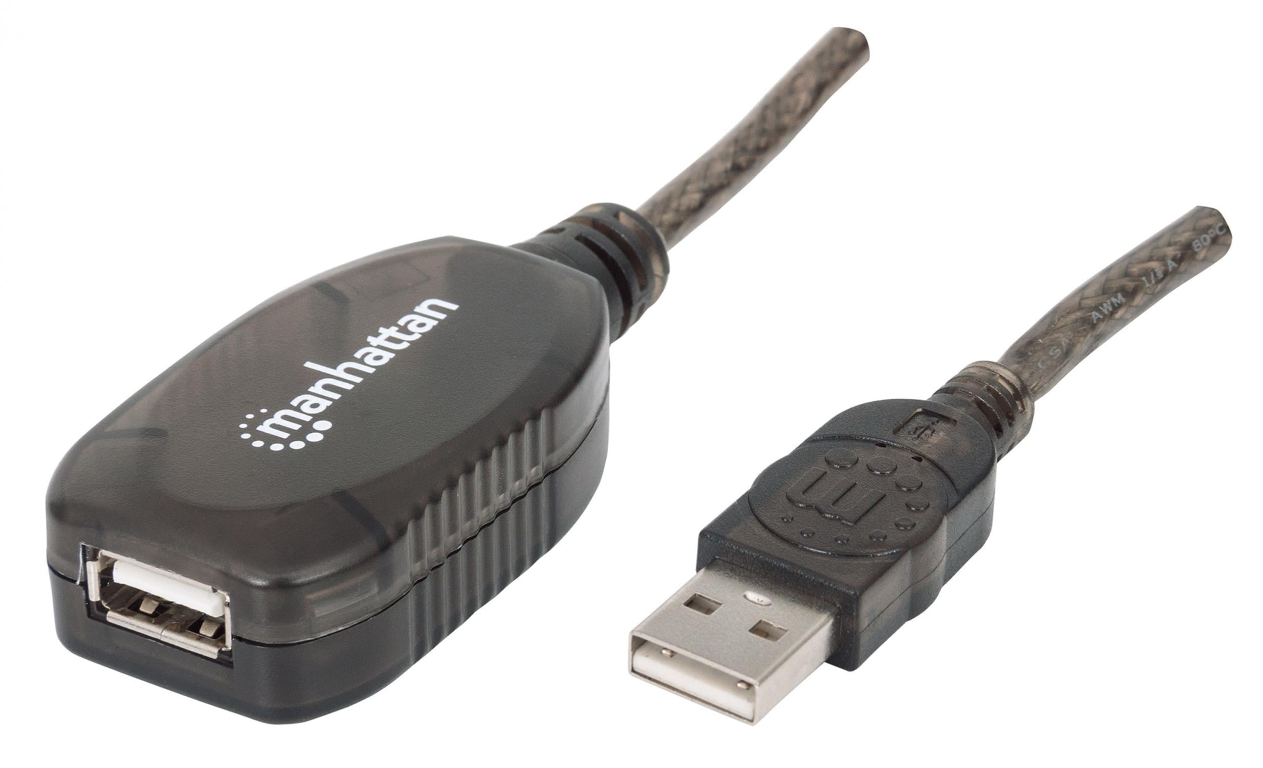 Prolunga attiva USB Hi-Speed USB 2.0 20m - Manhattan IUSB-REP220