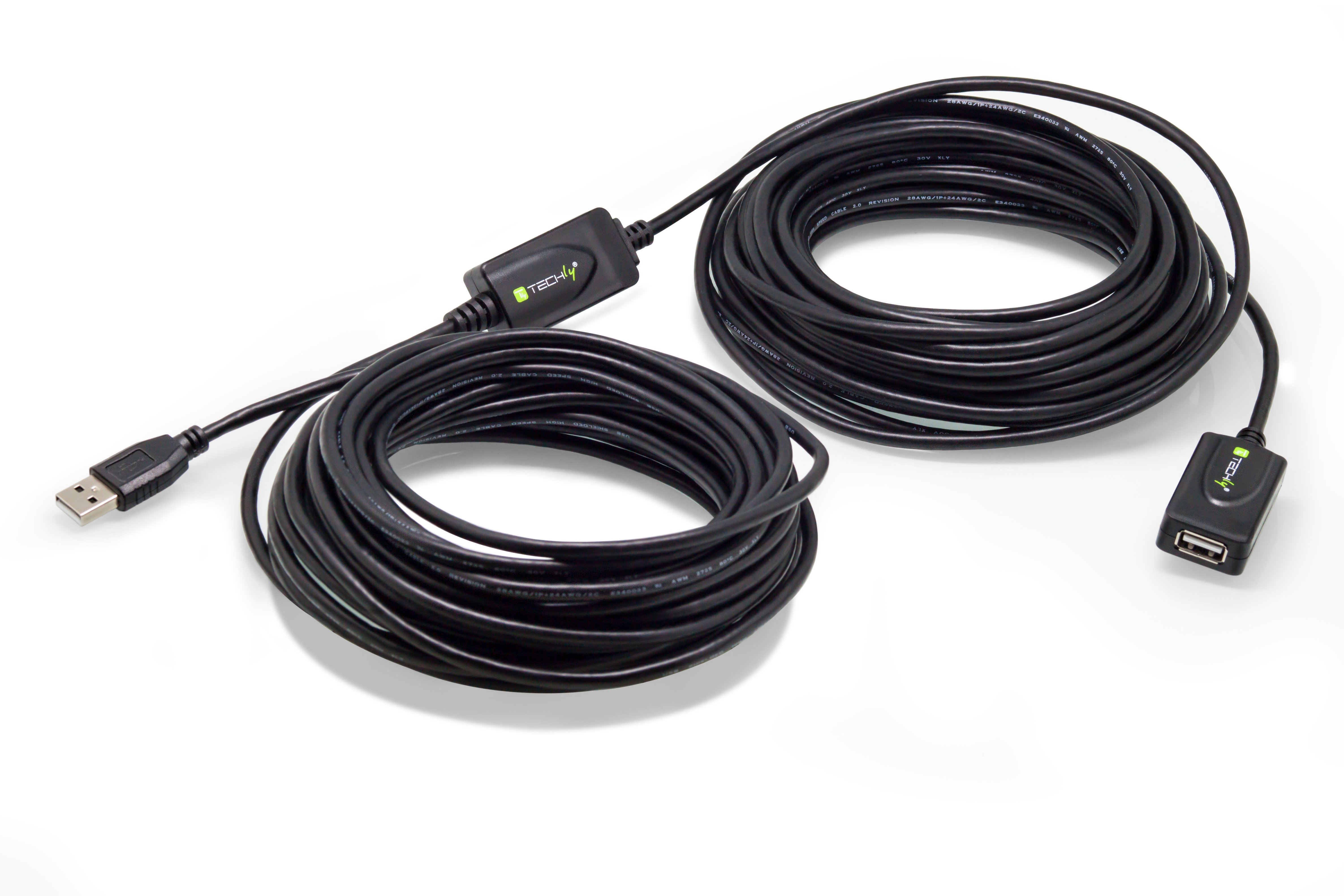 Extender USB Hi Speed Extensor 20 m Black - Techly IUSB-REP 220 TY 3