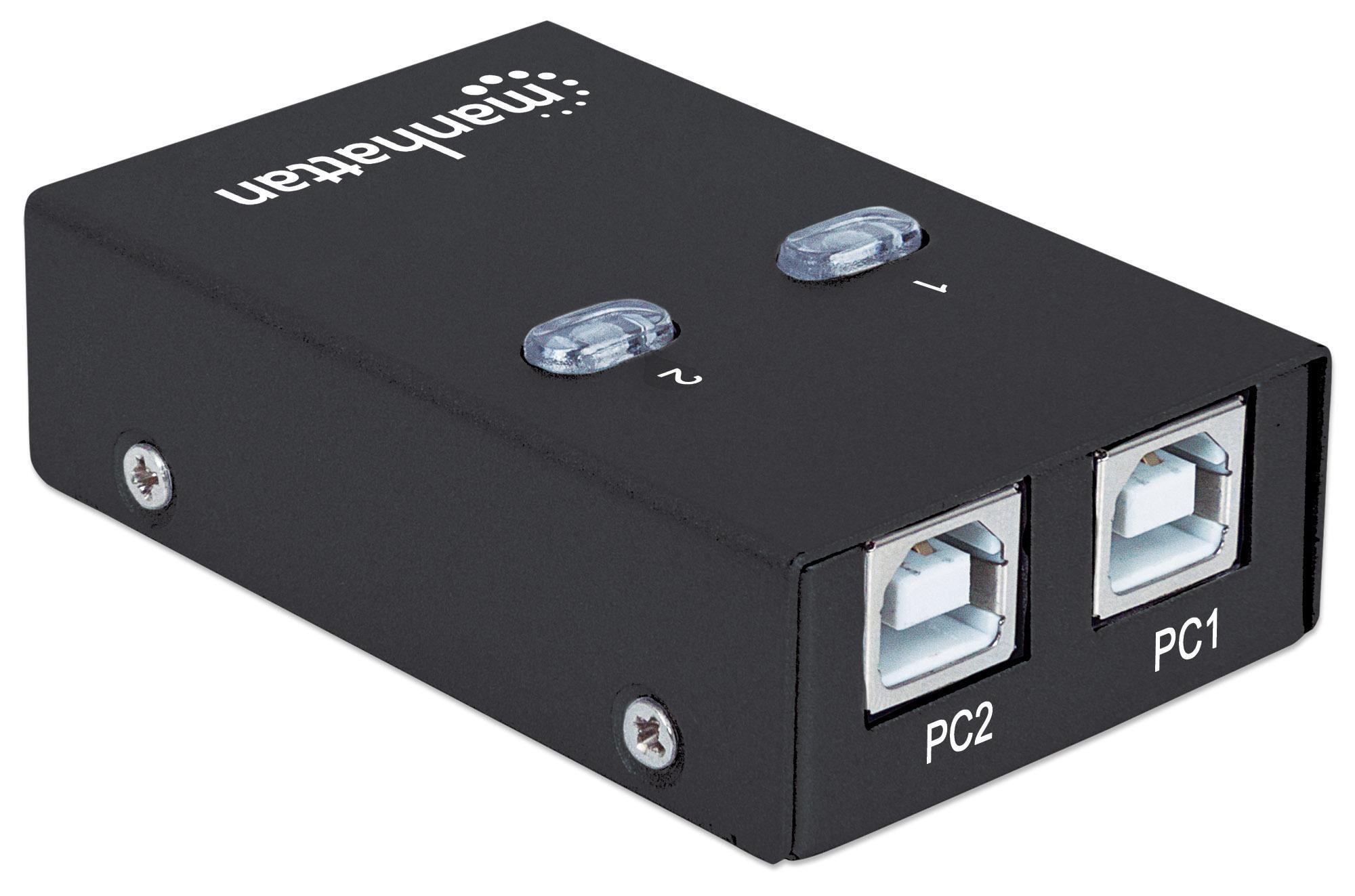 Switch automatico USB 2.0 Hi-Speed - Manhattan IUSB-SW-2005