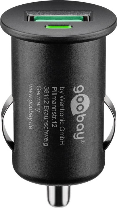 Caricatore USB Auto Quick Charge 3.0 18W 1 Porta - Goobay IUSB2-CAR-3AQC2