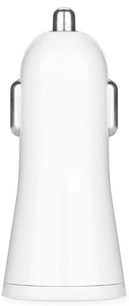 Caricatore da Auto Universale 2 Porte USB 5V 1A&2.1A Bianco - Techly IUSB2-CAR2-2A2P