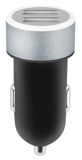 Car Charger 2 USB 2,4 A Black - Fontastic IUSB 2 -CAR 3 - 2 A 2 P