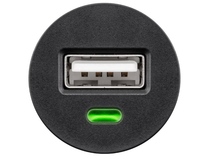 Caricatore Compatto da Auto/Camion 1 Porta USB 1A Nero - Goobay IUSB2-CAR4-1A1P