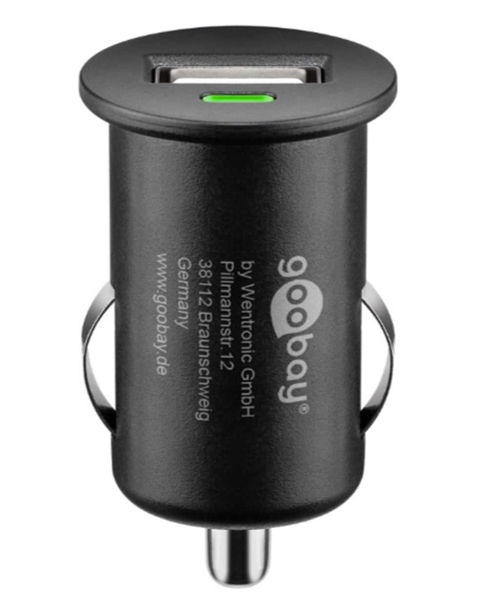 Compact Car/Camion 1 USB port 1 A Black - Goobay IUSB 2 -CAR 4 - 1 A 1 P