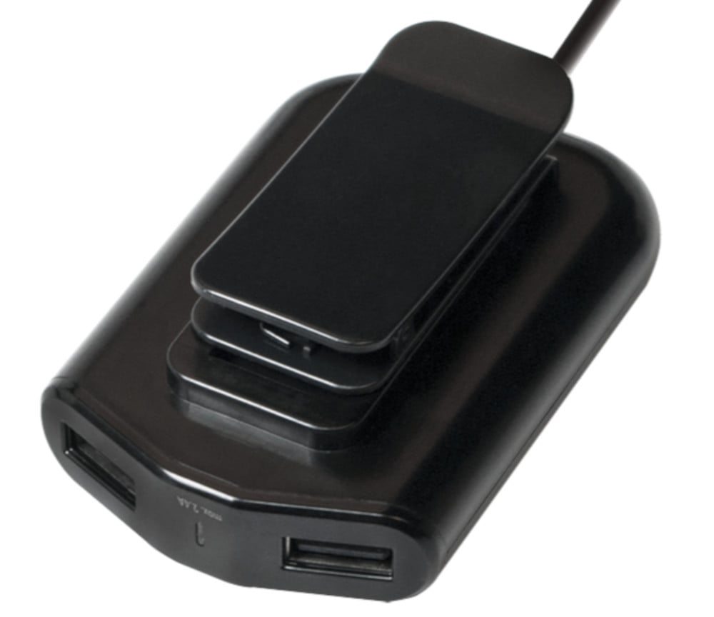 2 USB + 2 USB Car Charger for 24 W Passengers - Logilink IUSB 2 -CAR 4 L