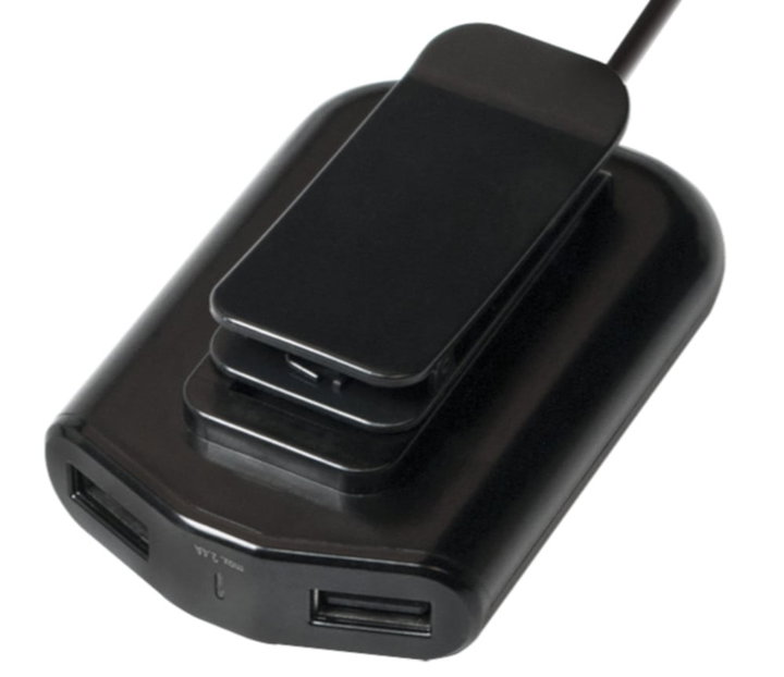 Caricatore da Auto 2 USB + 2 USB per Passeggeri Posteriori 24W - Logilink IUSB2-CAR4L