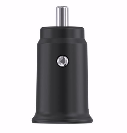 Mini Caricatore da Auto 2 Porte USB-A 5V/2.4A Nero - Techly IUSB2-CAR5-A24B