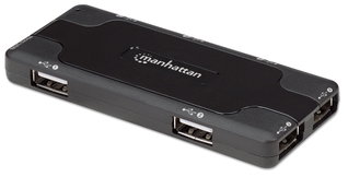 Mini Hub USB 2.0 high speed 7 ports - Manhattan IUSB 2 -HUB 169